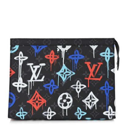 Louis Vuitton Monogram Eclipse Graffiti Pochette Voyage MM Multicolor 1 of 11