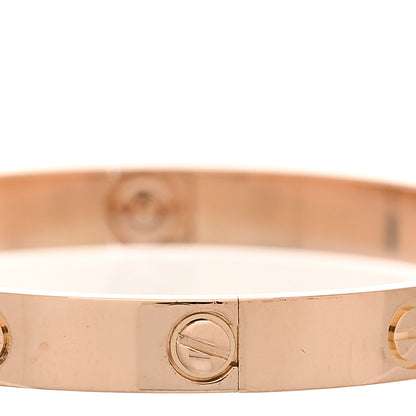 Cartier 18K Pink Gold LOVE Bracelet 17 5 of 9