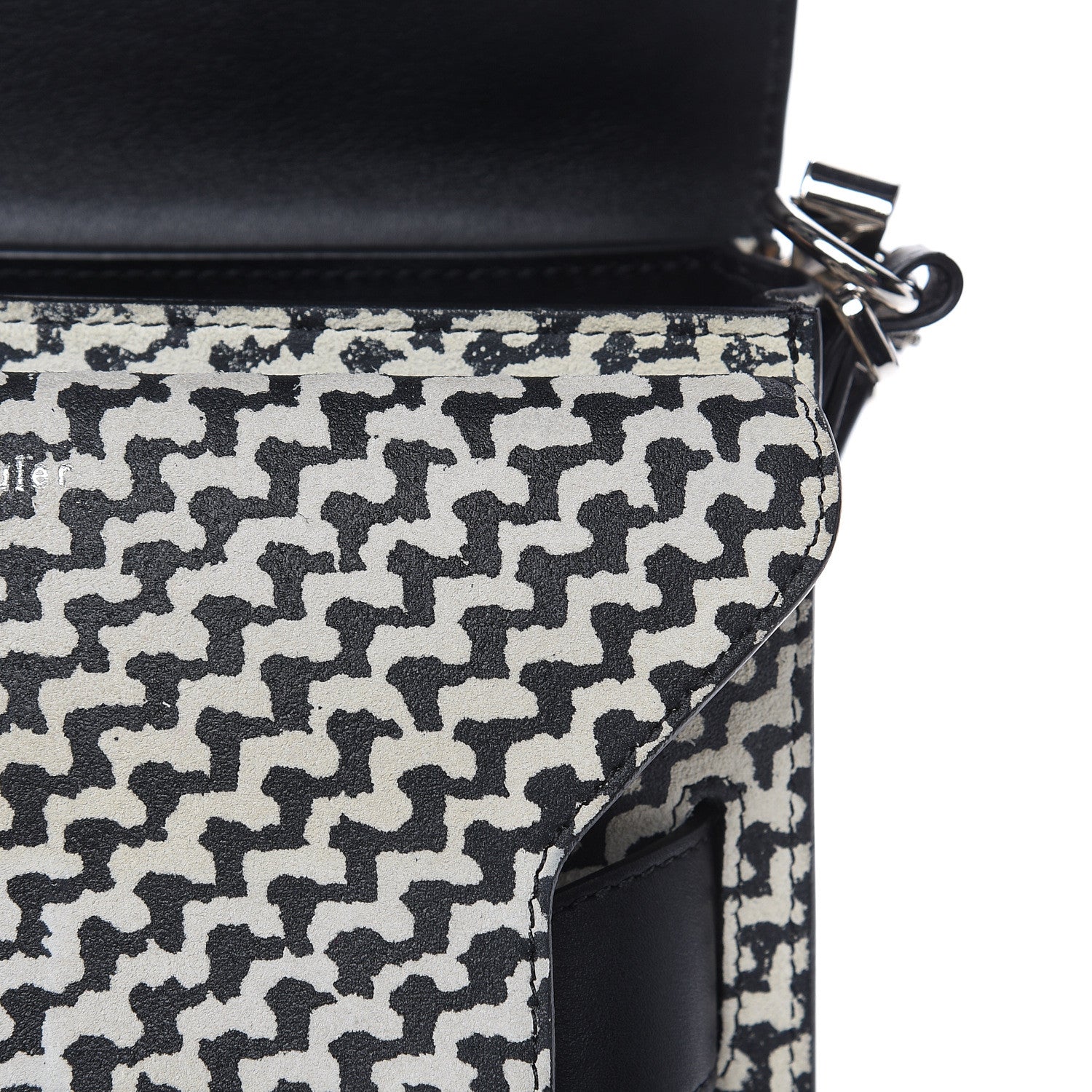 Proenza Schouler Suede Tweed Print Mini PS11 Classic Shoulder Bag Off White 9 of 16