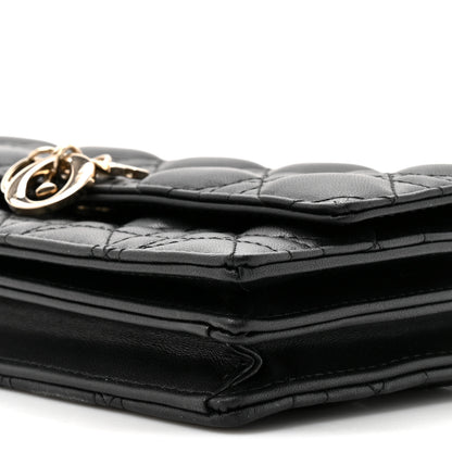 Christian Dior Lambskin Cannage Mini My Dior Bag Black 10 of 11