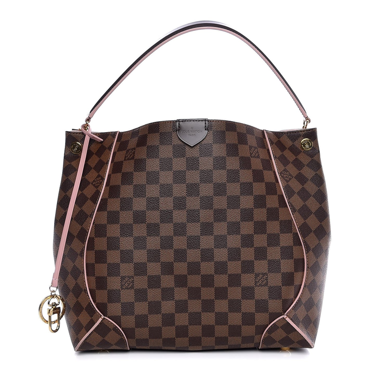 Damier Ebene Caissa Hobo Rose Ballerine