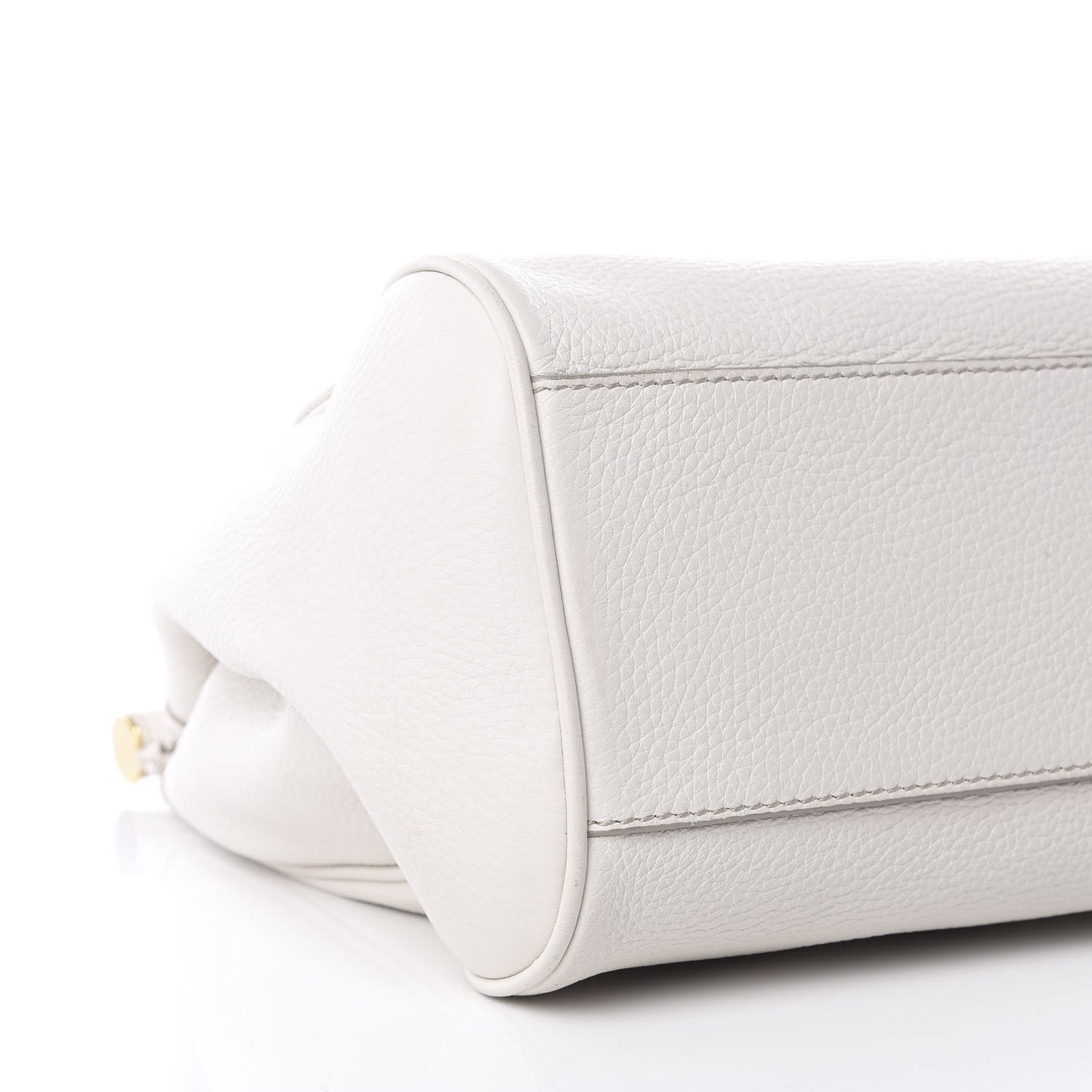Calfskin Large Miss Sicily Satchel White