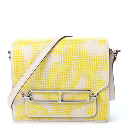 Hermes Swift Printed Circuit Mini Sac Roulis Faubourg Nata Lime Jaune Bourgeon Jaune Poussin 1 of 9