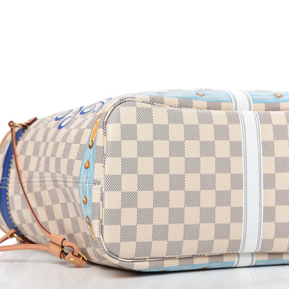 Louis Vuitton Damier Azur Summer Trunks Forte Dei Marmi Neo Neverfull MM 6 of 10