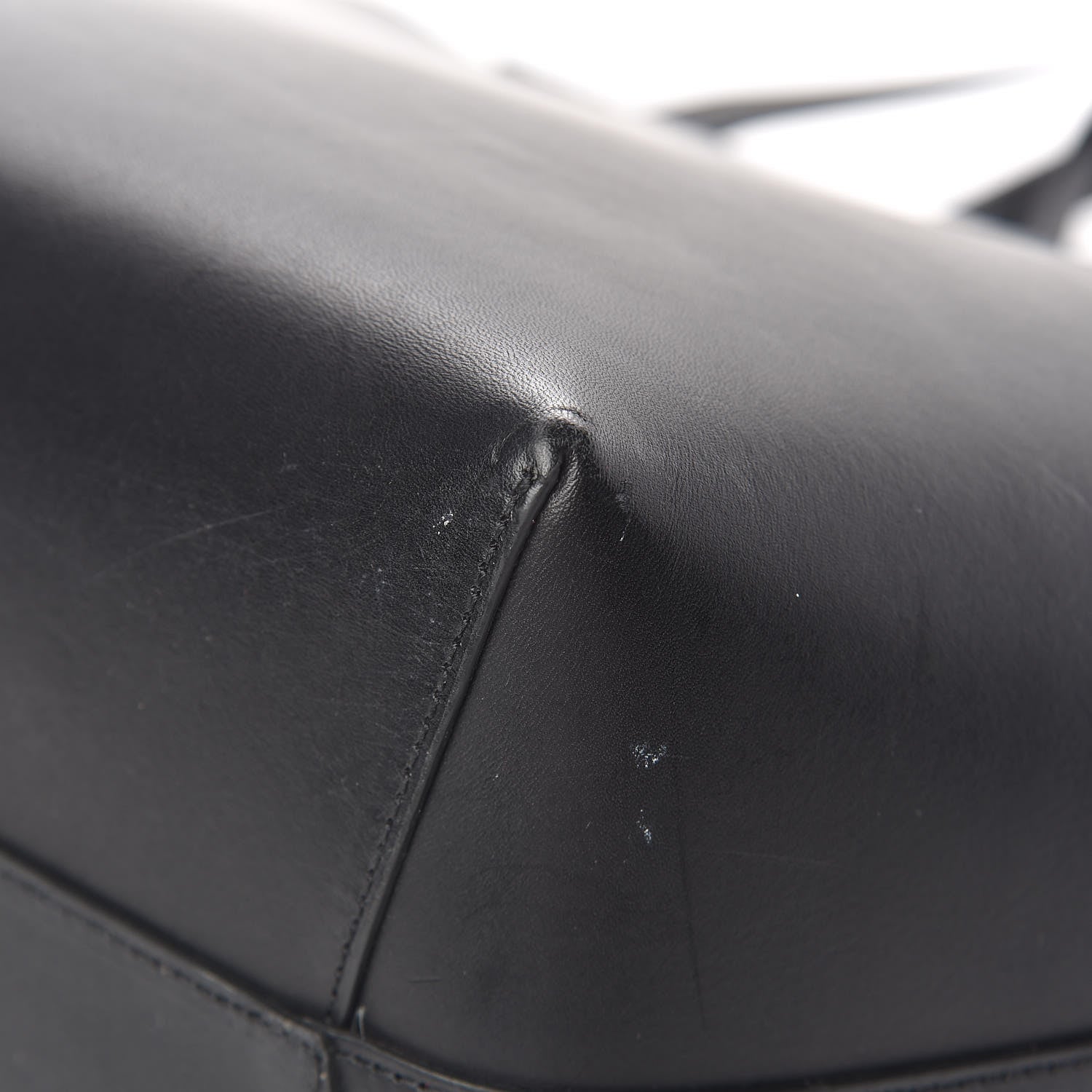 Mansur Gavriel Calfskin Large Shopping Tote Black Flamma 12 of 15