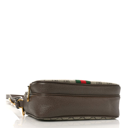 Gucci GG Supreme Monogram Calfskin Web Small Ophidia Messenger Bag Beige Ebony New Acero 4 of 8