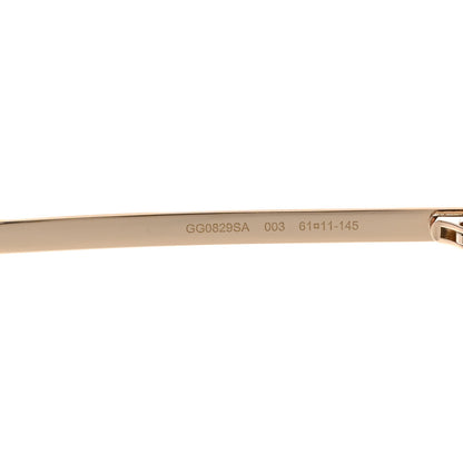 Gucci Acetate Shield Sunglasses GG0829SA Shiny Red Havana 5 of 8