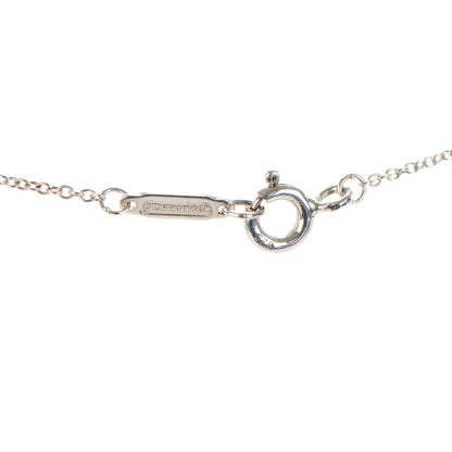 Tiffany Sterling Silver Diamond Small Daisy Key Pendant Necklace 4 of 7