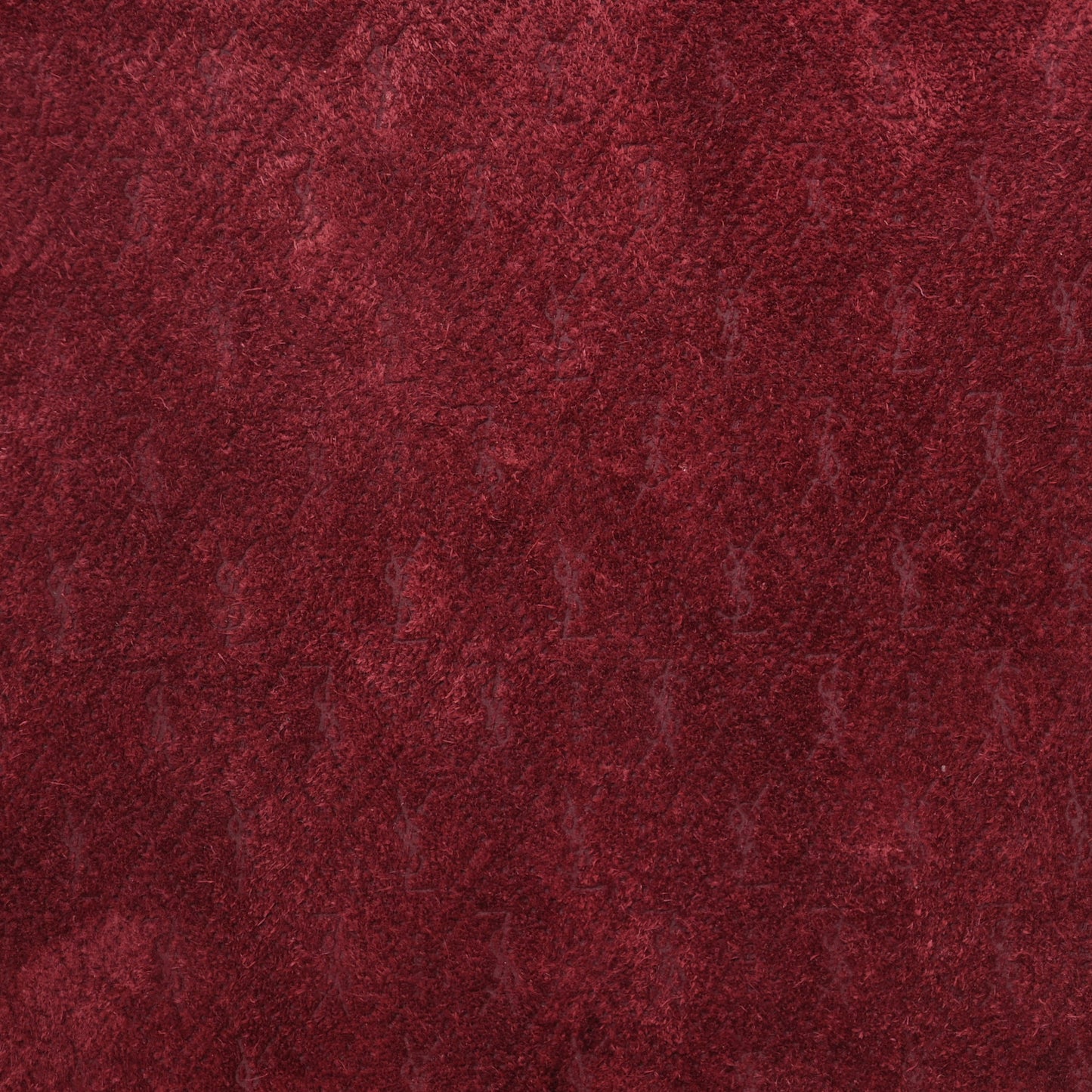 Suede All-Over Monogram Crossbody Burgundy