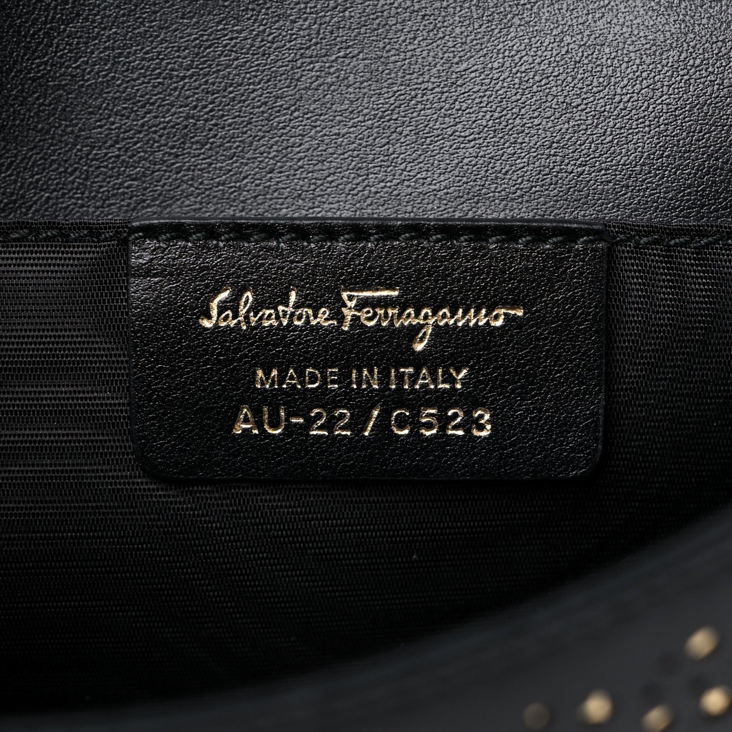 Laser Cut Calfskin Vara Bow Shoulder Bag Black