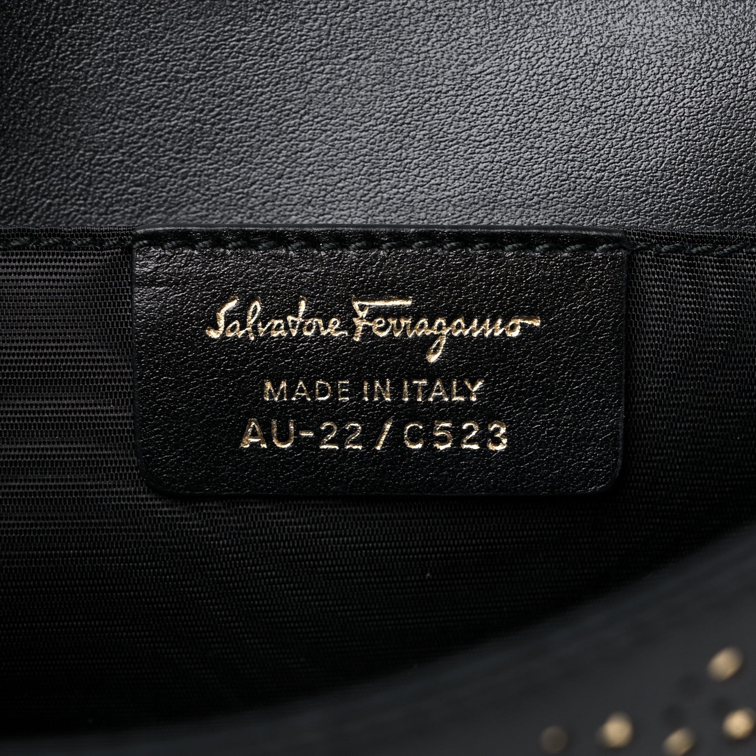 Salvatore Ferragamo Laser Cut Calfskin Vara Bow Shoulder Bag Black 6 of 9