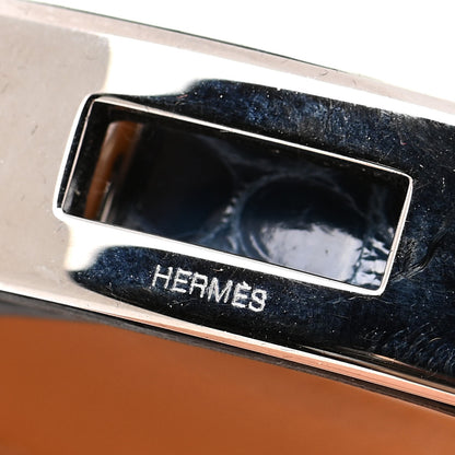 Hermes Shiny Alligator Kelly Double Tour Bracelet S Bleu Roi 4 of 9