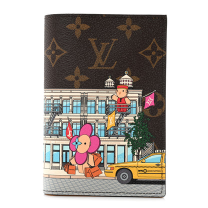 Louis Vuitton Monogram 2022 Christmas Animation New York Soho Passport Cover Yellow 1 of 7