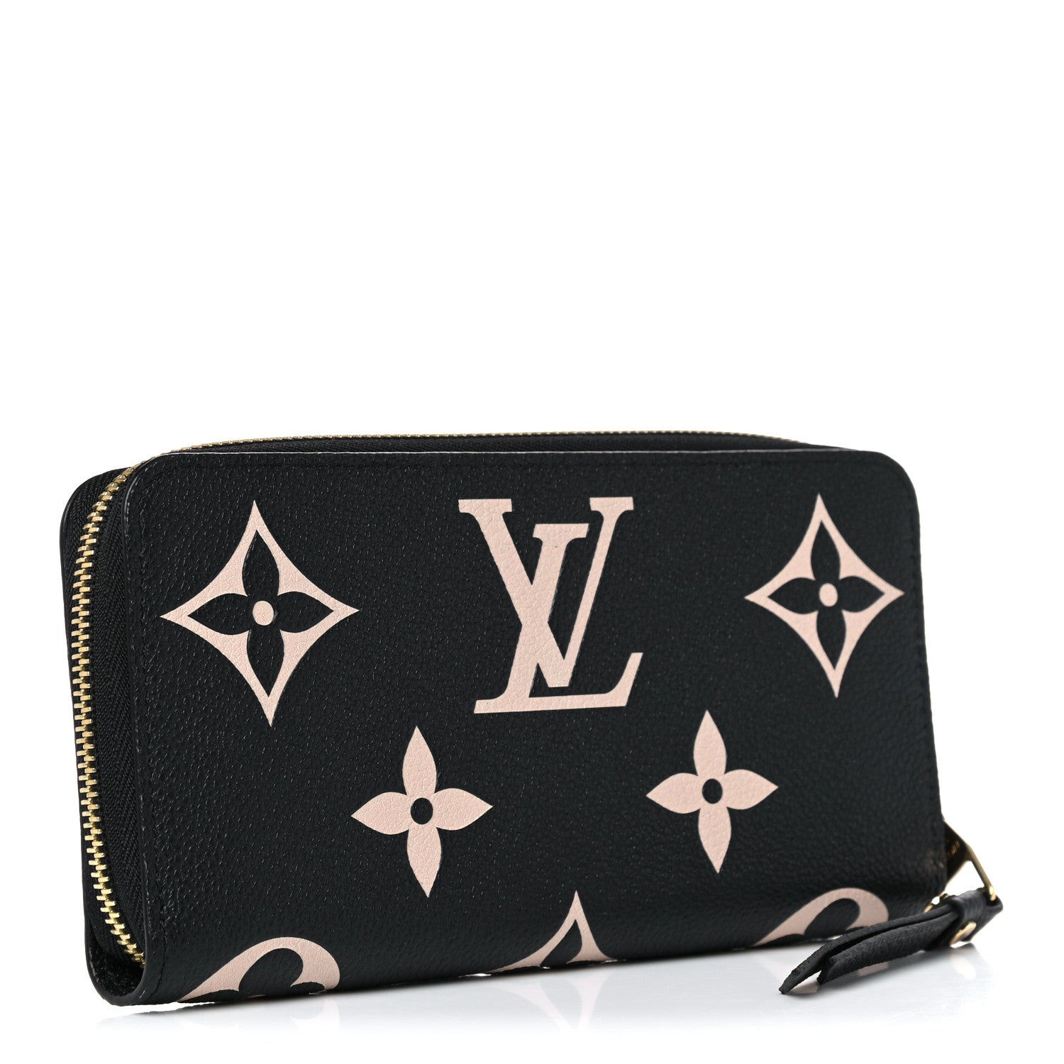 Louis Vuitton Empreinte Monogram Giant Zippy Wallet Black Beige 3 of 8
