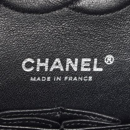 Chanel Crumpled Calfskin Quilted Medium Double Flap So Black 6 of 8