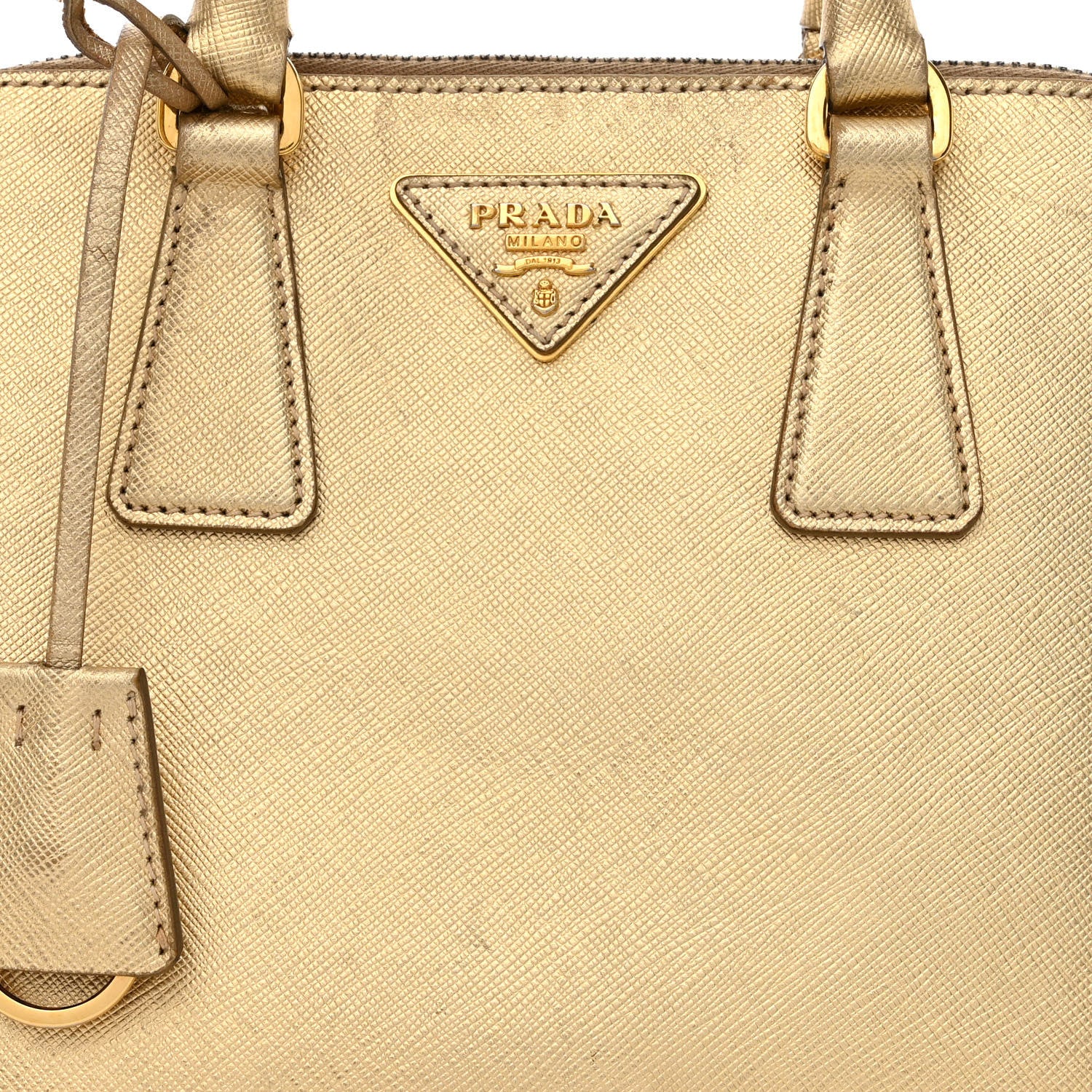Prada Saffiano Lux Small Promenade Tote Platino 9 of 22