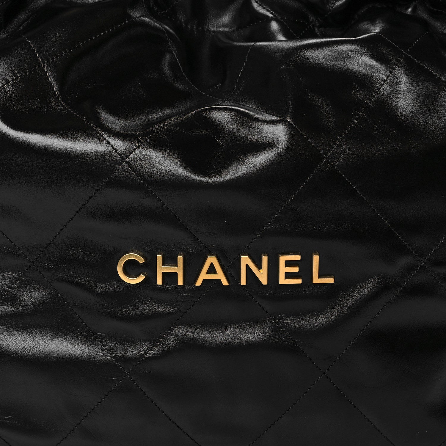 Chanel Shiny Calfskin Quilted Chanel 22 Black 9 of 12