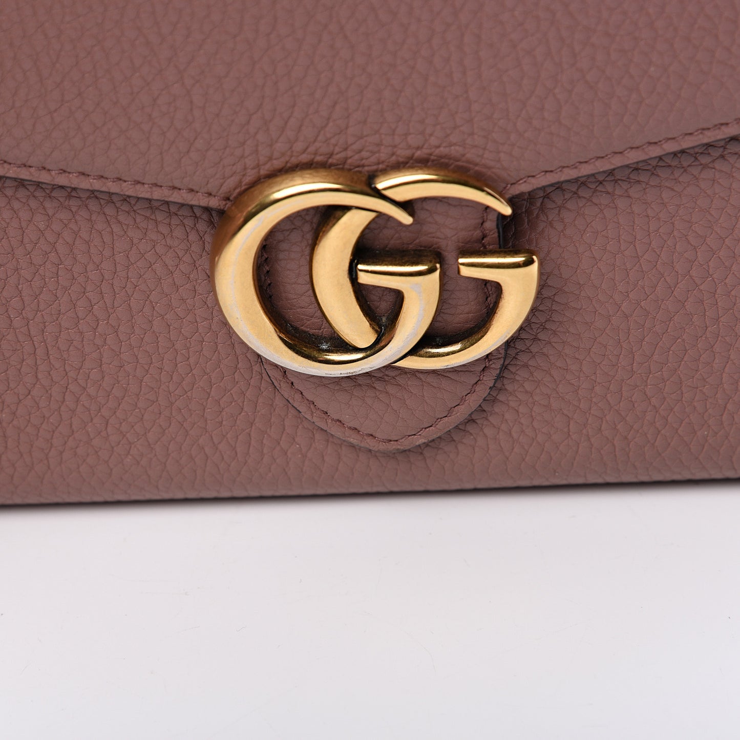 Cellarius Calfskin GG Marmont Chain Wallet Rosy Phard