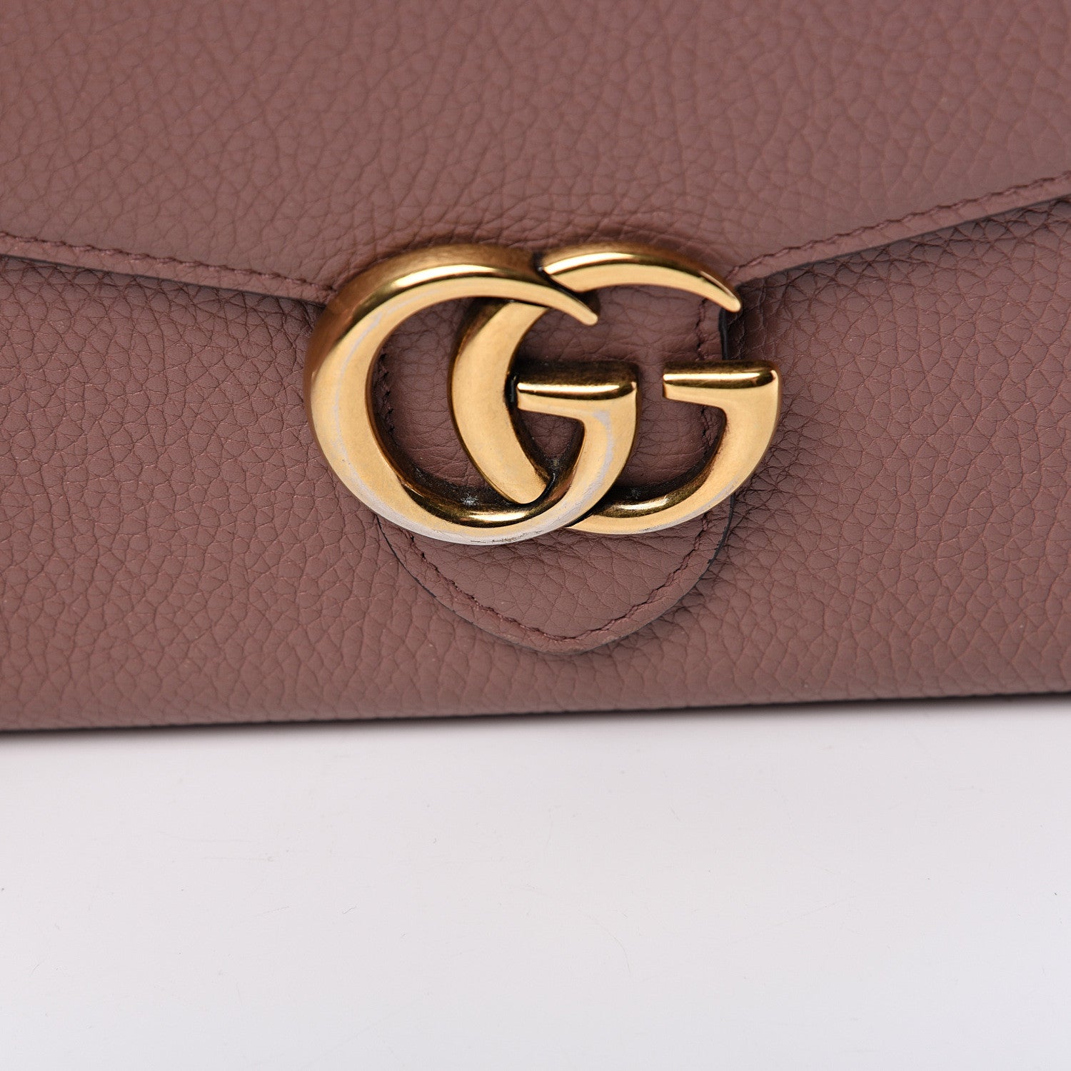 Gucci Cellarius Calfskin GG Marmont Chain Wallet Rosy Phard 10 of 10