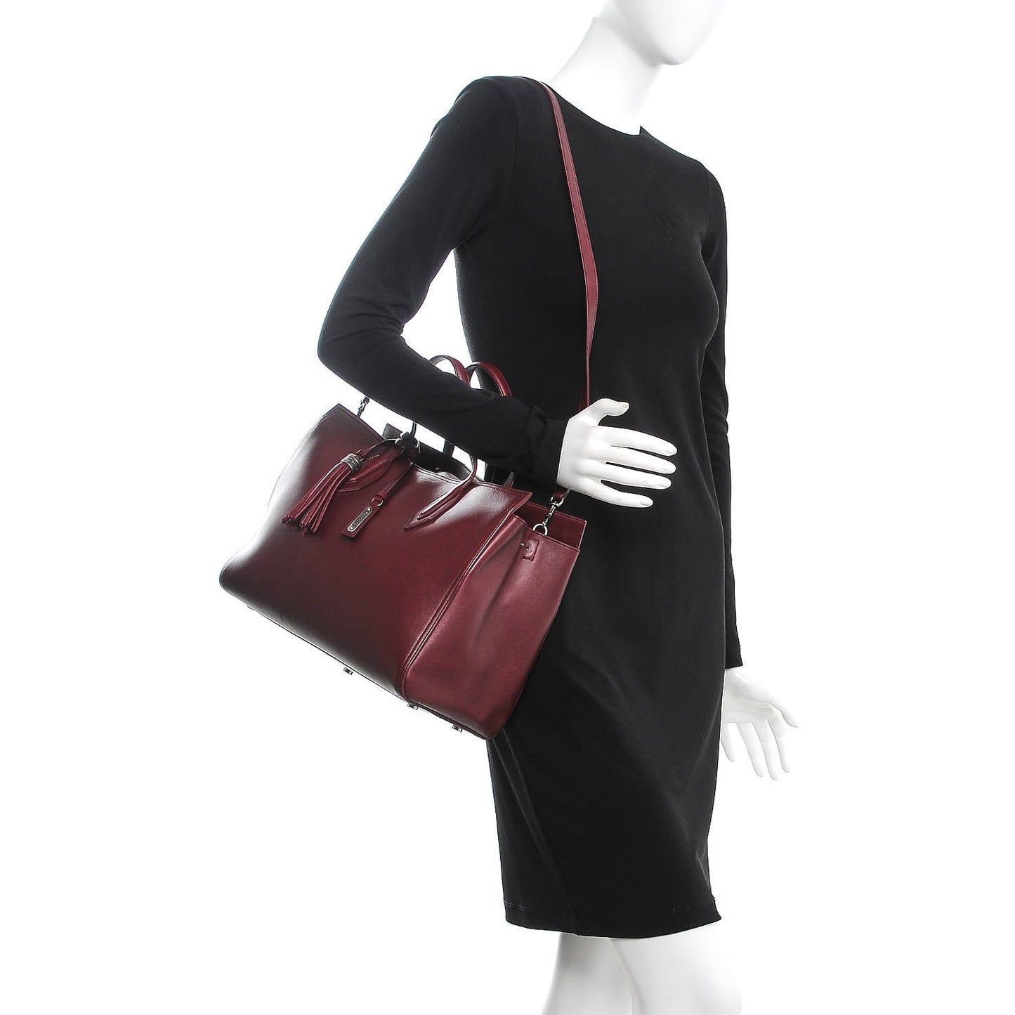 Calfskin Medium Amber Tote Rouge Legion