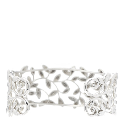 Tiffany Sterling Silver Paloma Picasso Olive Leaf Cuff Bracelet 3 of 5