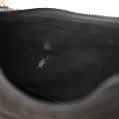 Balenciaga Washed Frayed Denim Crystal Le Cagole Shoulder Bag XS Black 15 of 17