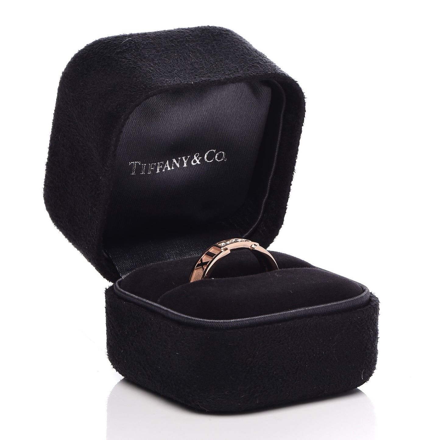18K Rose Gold Diamond Atlas Ring 57 8
