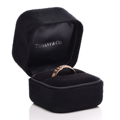 Tiffany 18K Rose Gold Diamond Atlas Ring 57 8 7 of 7