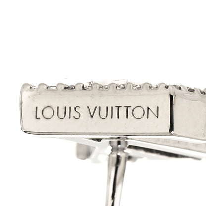 Louis Vuitton Crystal LV Iconic Earrings Silver 4 of 5