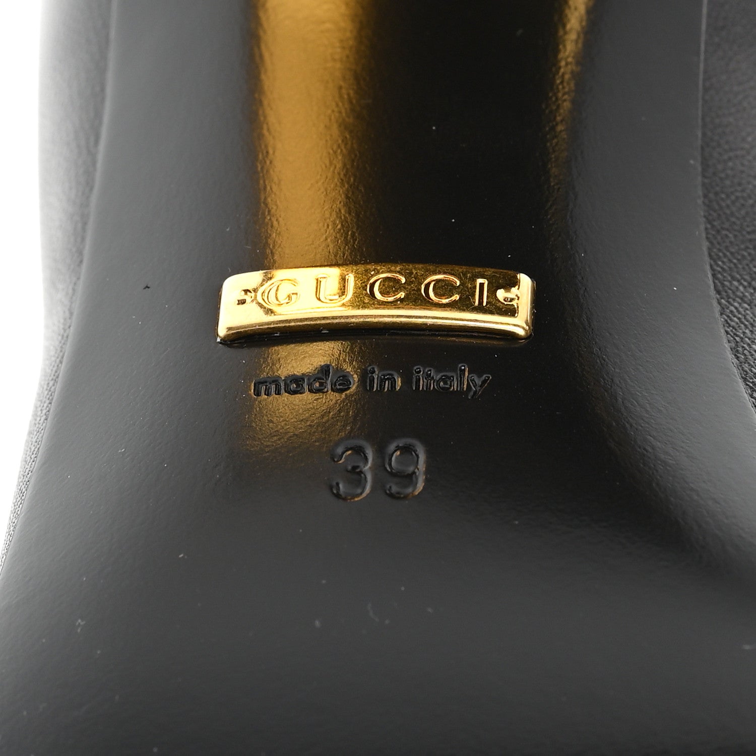 Gucci Malaga Kid Horsebit 75mm Pumps 39 Black 7 of 9