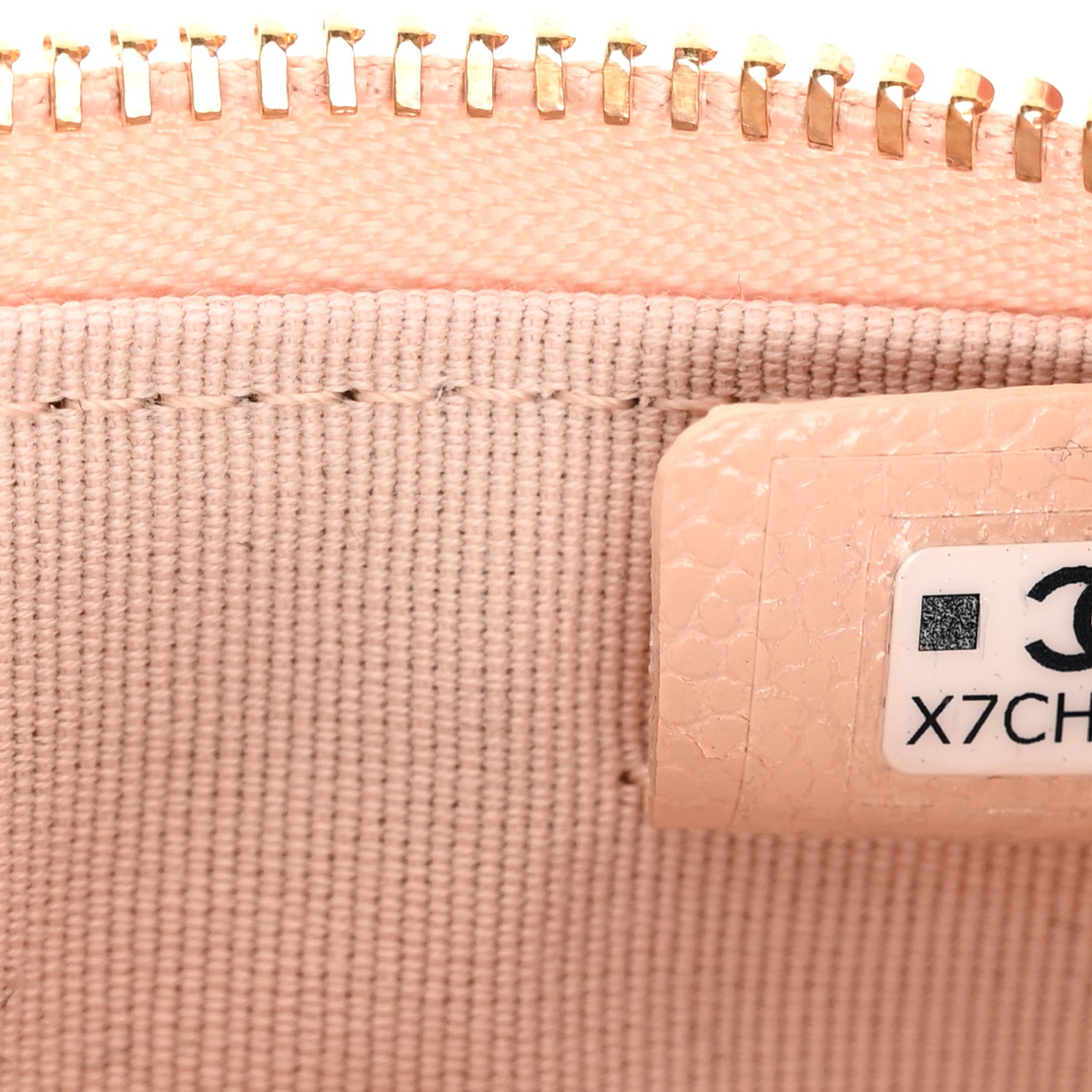 Chanel Caviar Quilted Small Cosmetic Case Beige 7 of 8