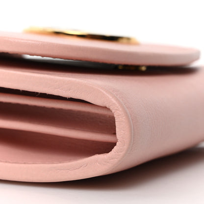 Gucci Roxy Calfskin Medium Blondie Chain Wallet Powder Pink 8 of 9