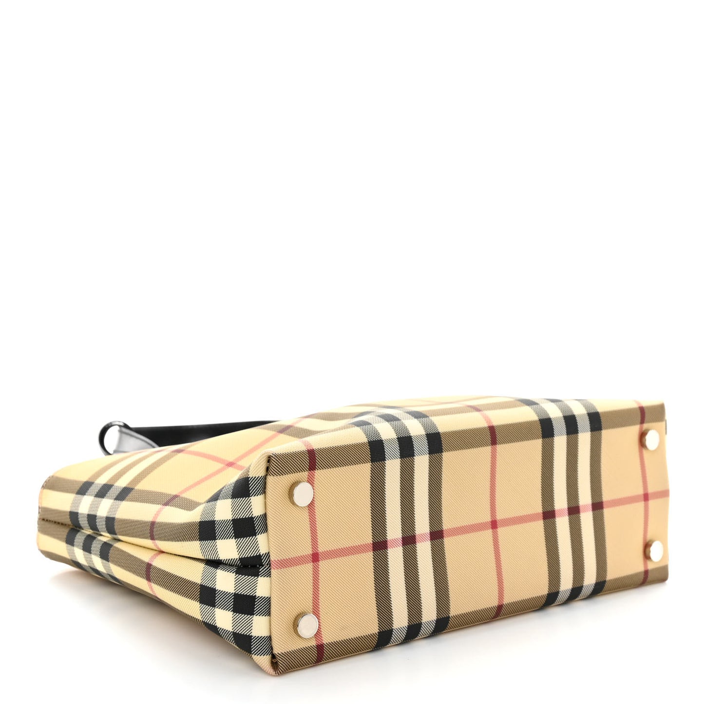 House Check Small Tote Black