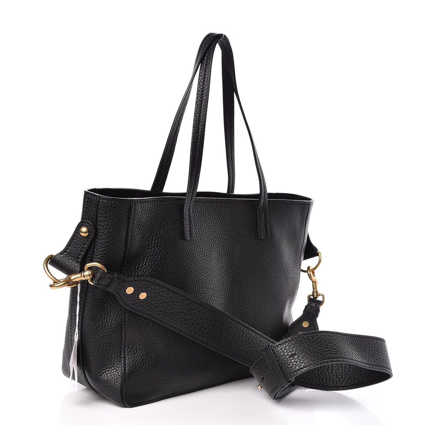 Grained Calfskin D-Bee Shopper Black