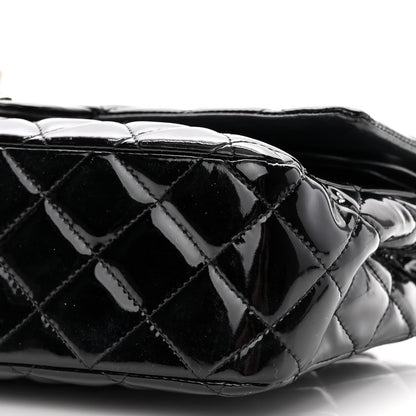 Chanel Patent Quilted Medium Double Flap Black 10 of 10