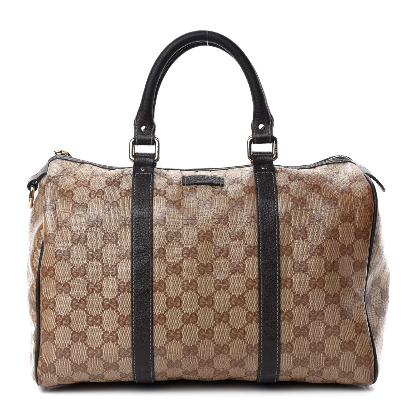 Crystal Monogram Medium Joy Boston Dark Brown