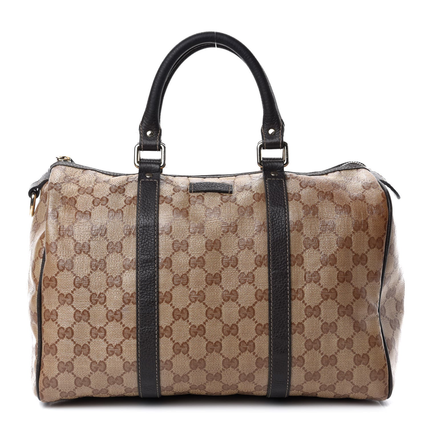 Gucci Crystal Monogram Medium Joy Boston Dark Brown 1 of 13