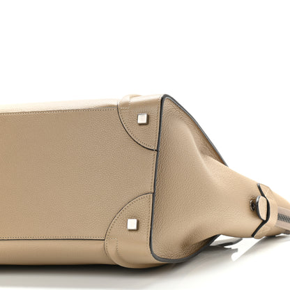 Celine Drummed Calfskin Mini Luggage Taupe 10 of 13
