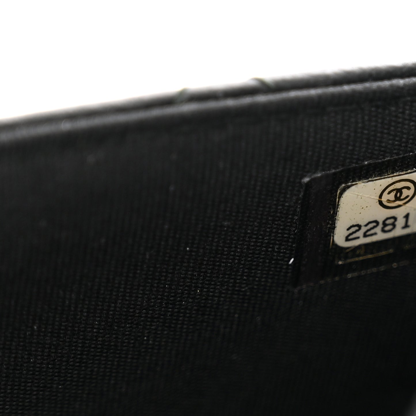 Lambskin Quilted Trendy CC Wallet On Chain WOC Black