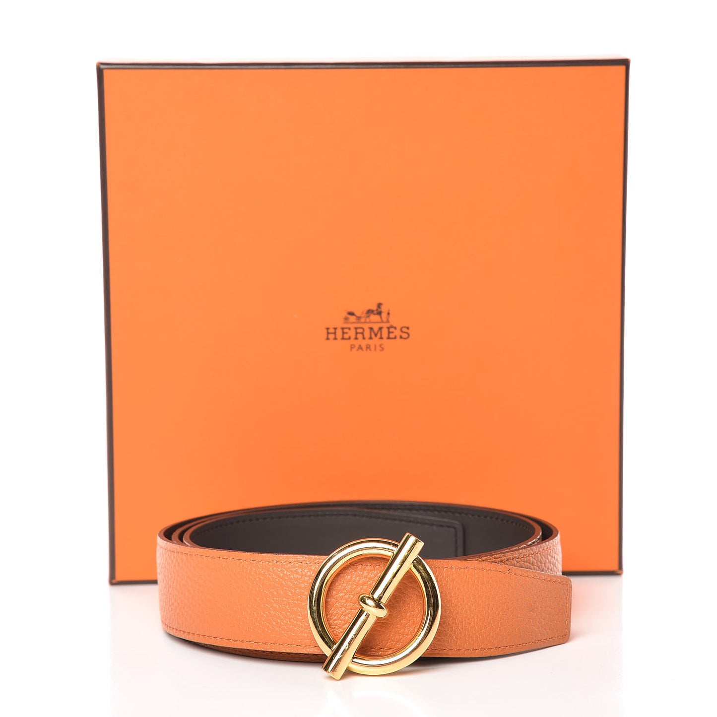 Chamonix Togo Reversible Glenan 32mm Belt 90 Black Orange