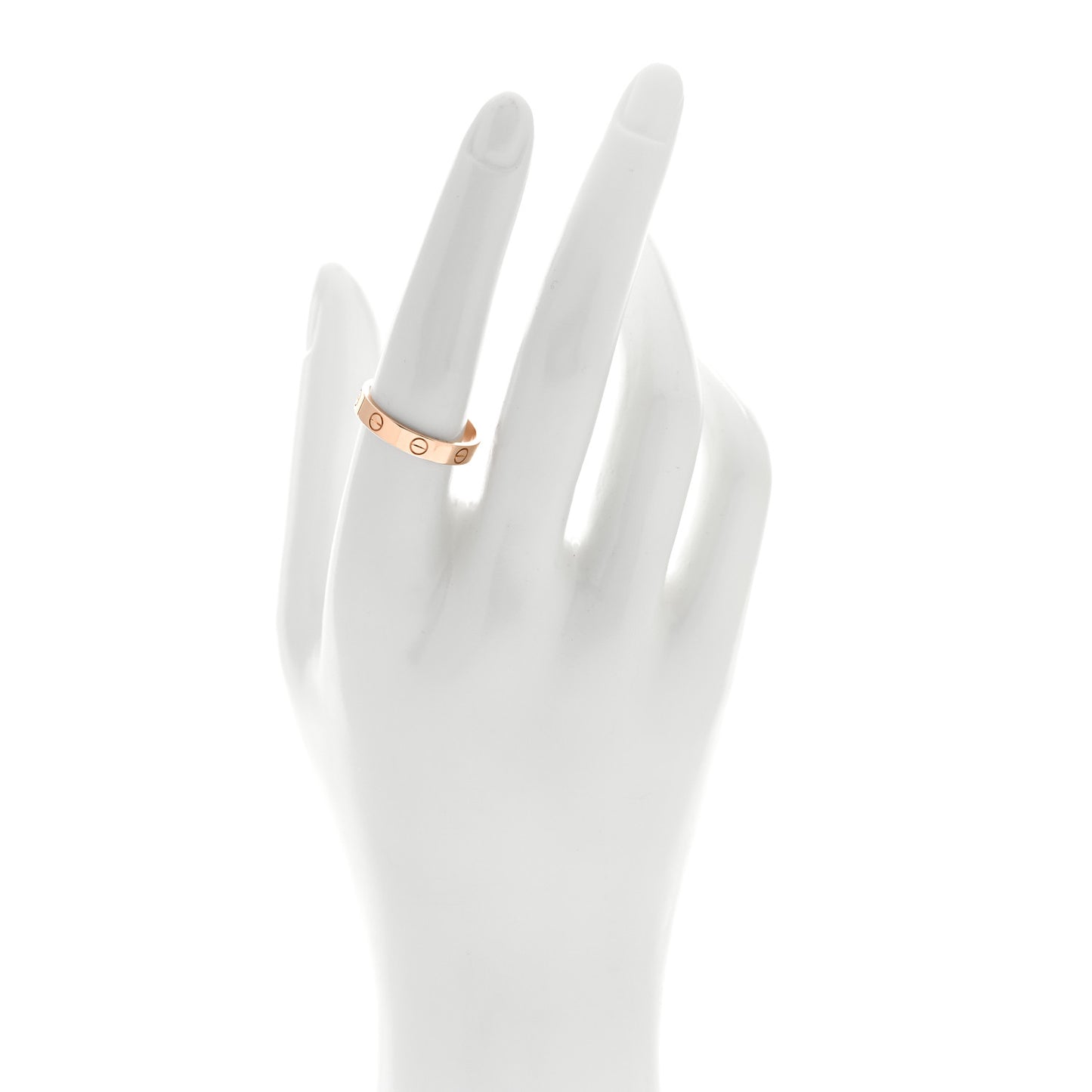 18K Pink Gold 3.5mm LOVE Wedding Band Ring 57 8
