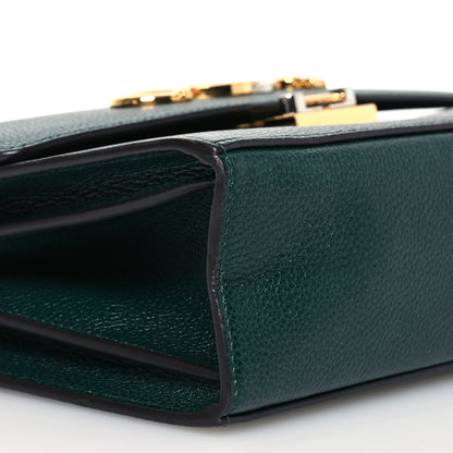 Gucci Grainy Calfskin Small Zumi Shoulder Bag Vintage Green 11 of 15