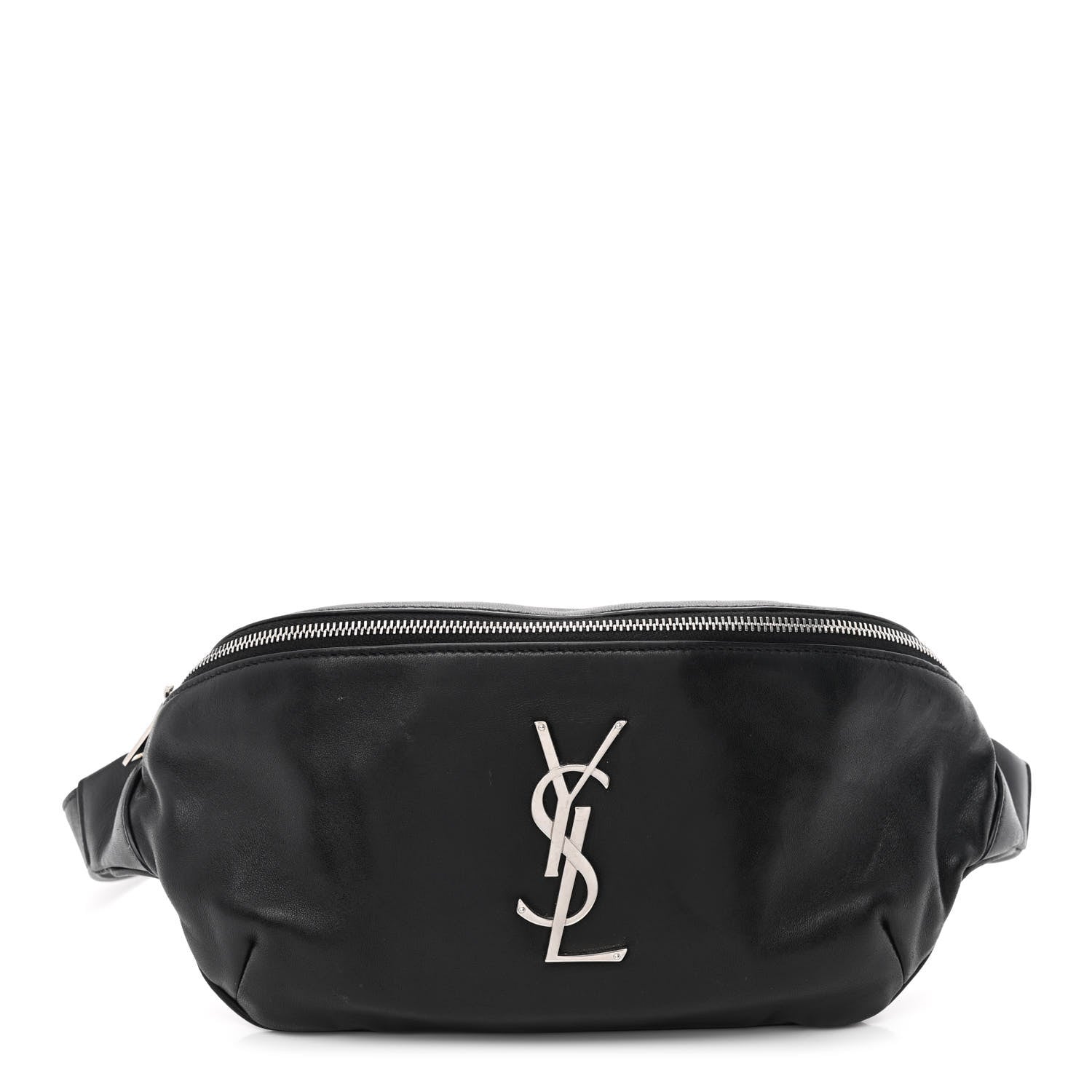 Saint Laurent Calfskin Monogram Belt Bag Black 1 of 10