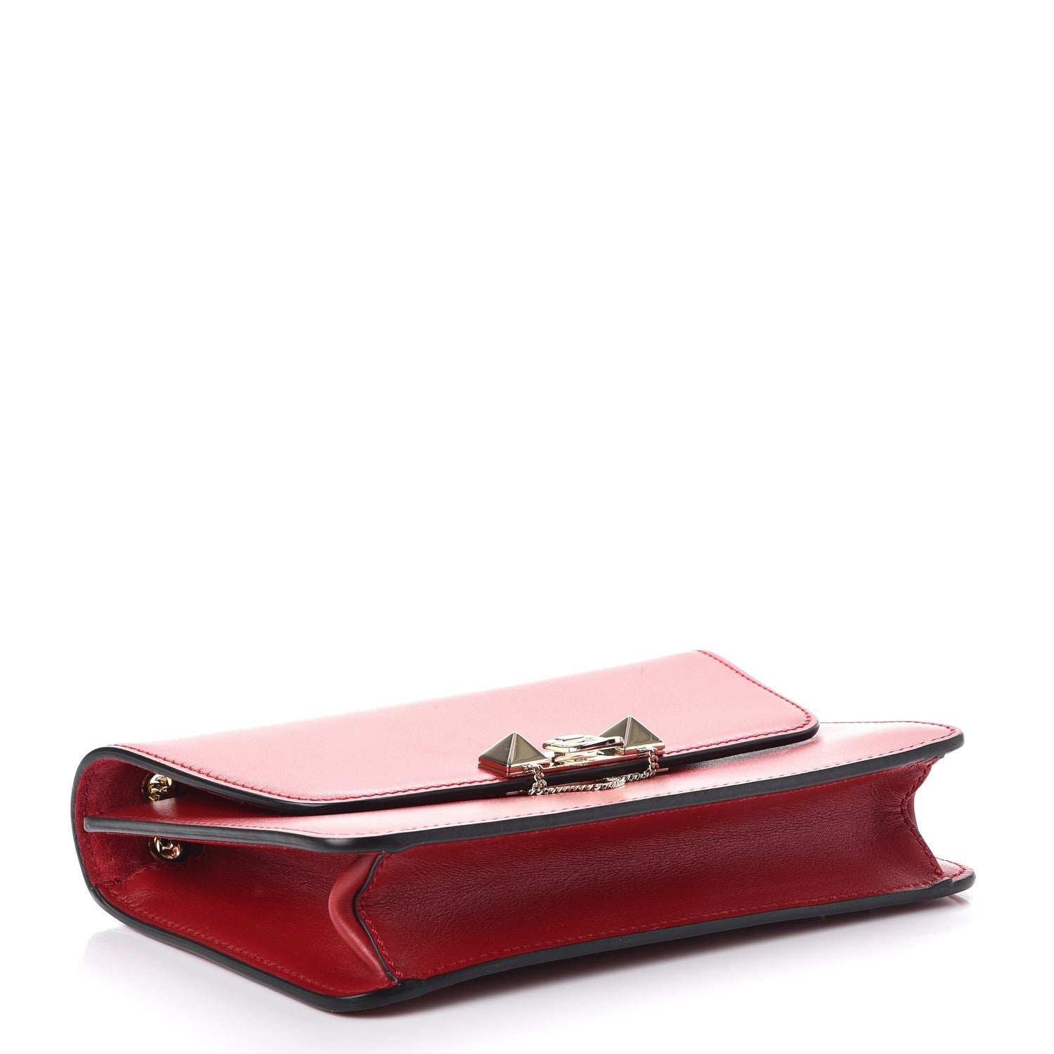 Valentino Garavani Vitello Small Rockstud Demilune Shoulder Bag Rosso Valentino 4 of 9