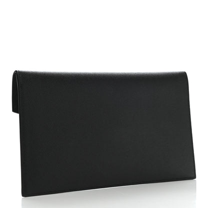 Saint Laurent Grain De Poudre Uptown Pouch Black 3 of 6