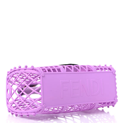 Fendi Recycled Plastic Vitello Liberty Matte Small Fendi Basket Violetta 4 of 10