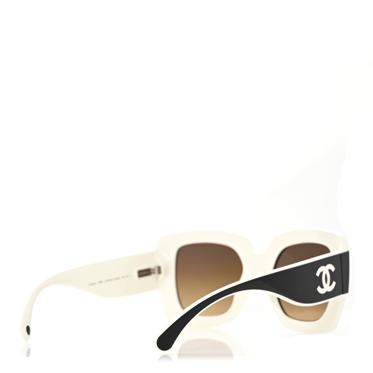 Acetate Square Sunglasses 6059 Black White