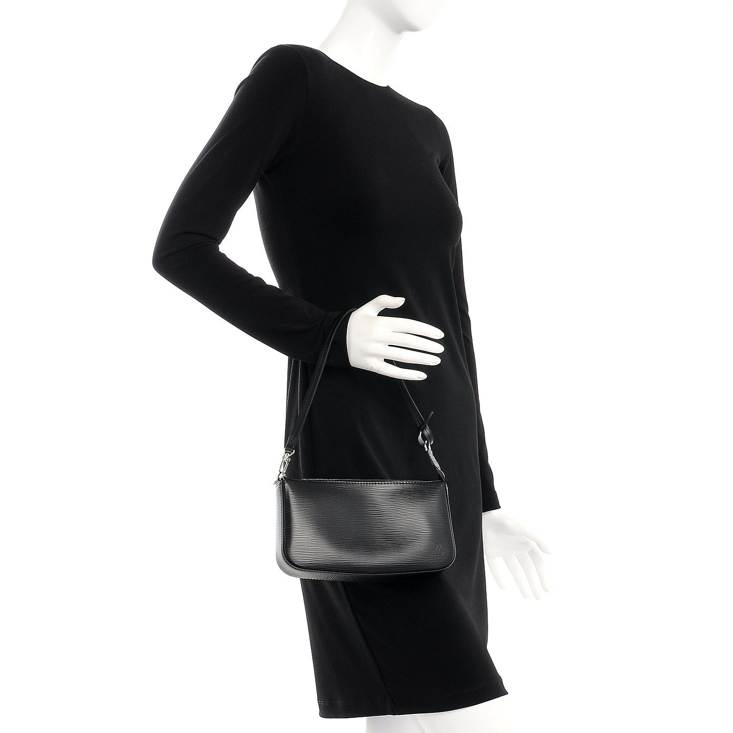 Louis Vuitton Epi Pochette Accessories NM Black 2 of 8
