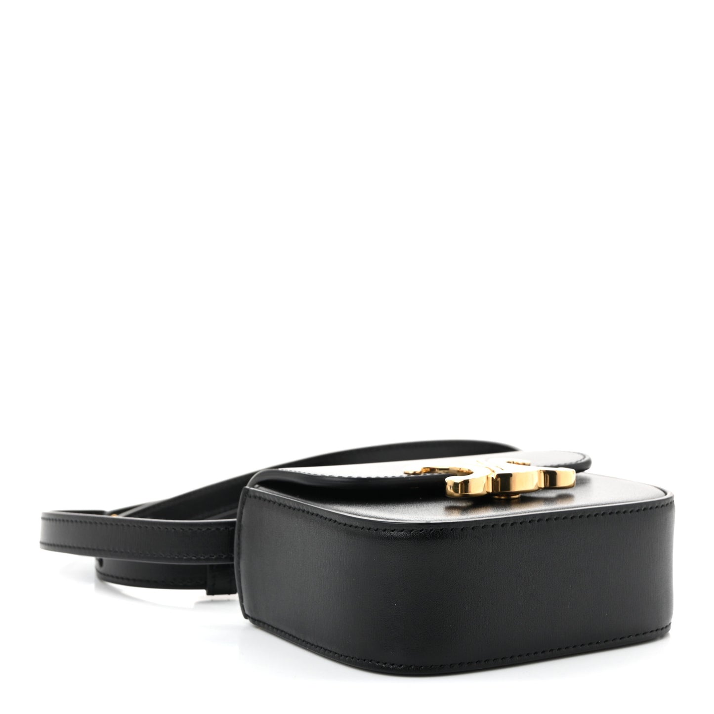 Shiny Calfskin Mini Triomphe Black