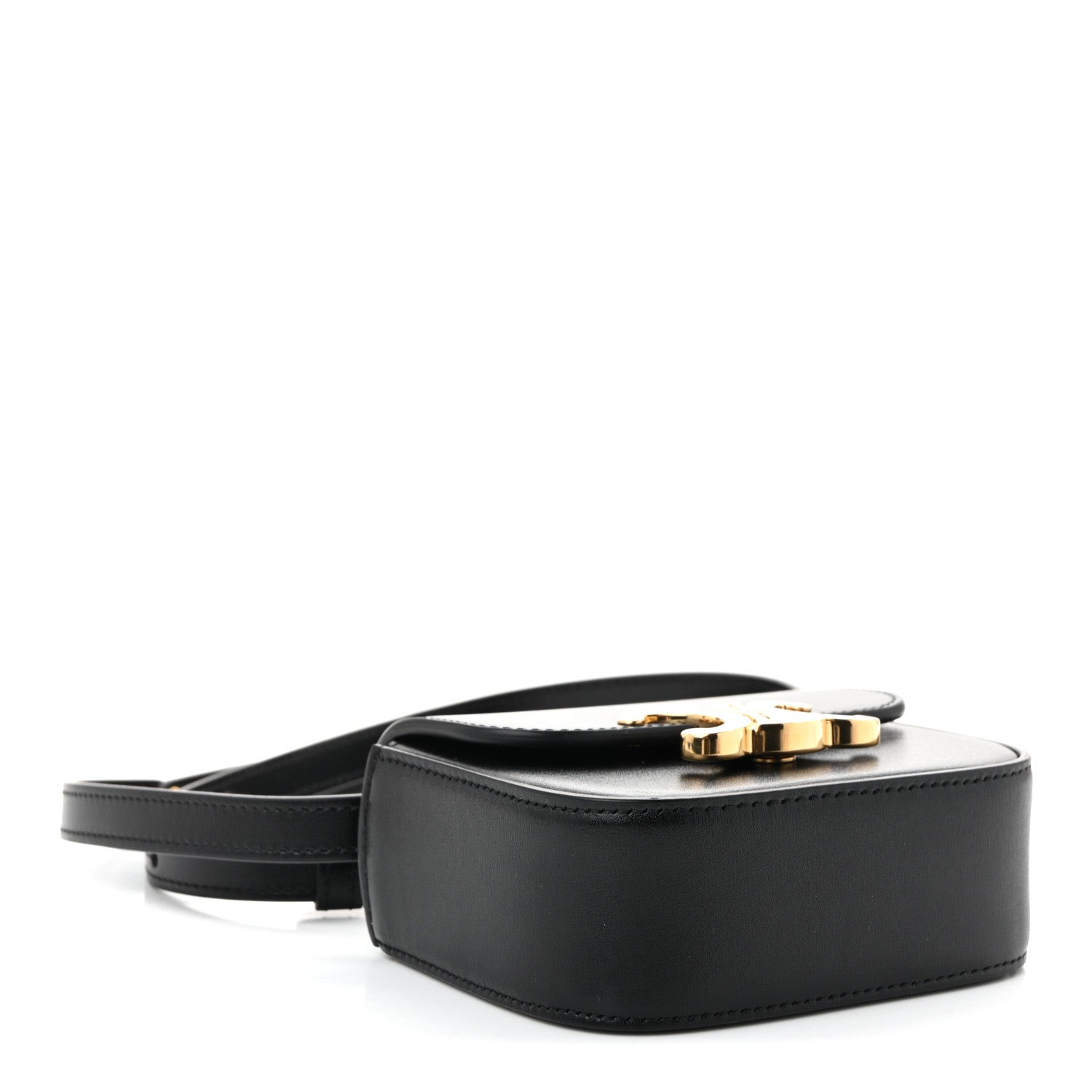 Celine Shiny Calfskin Mini Triomphe Black 4 of 11